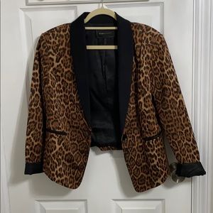 BCBG cheetah blazer